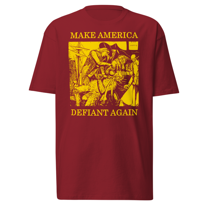 Make America Defiant Again 22 (gold) premium t-shirt