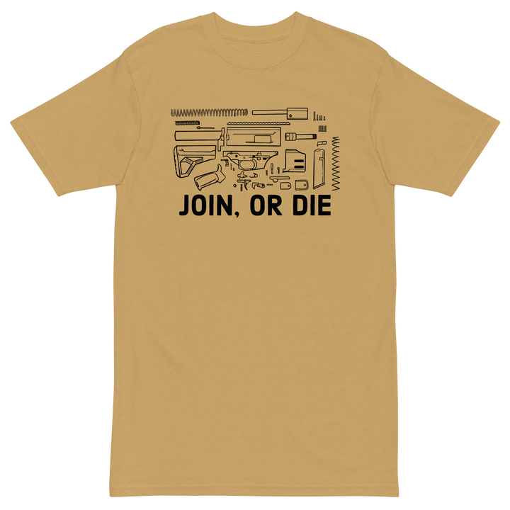 Join, or Die. v1 premium t-shirt