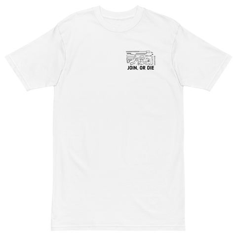 Join, or Die. v2 premium t-shirt