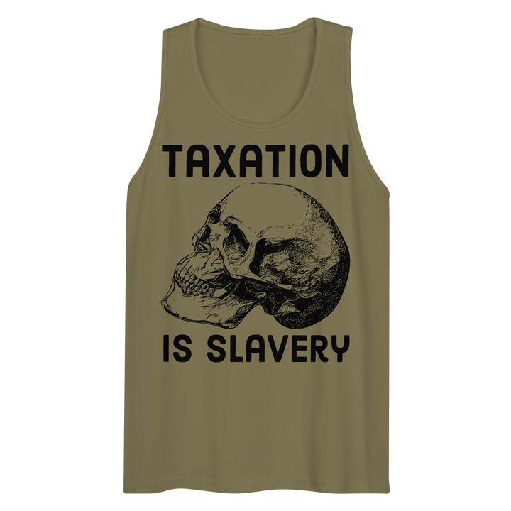 Taxation is Slavery premium tank top
