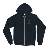 cornerstoneΔ patch embroidered zip hoodie