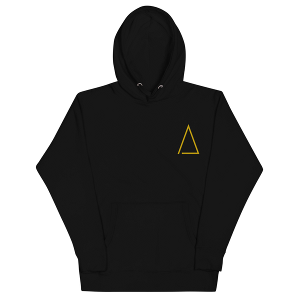 cornerstone ∆ black/gold premium hoodie