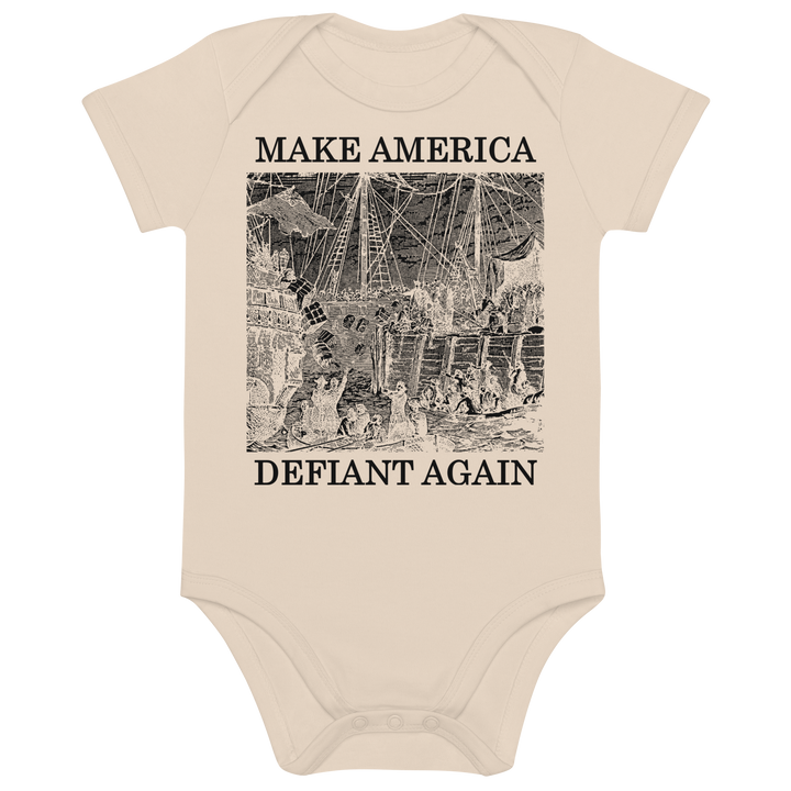 Make America Defiant Again organic bodysuit