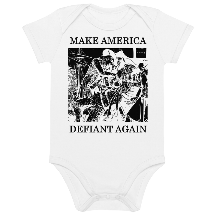 Make America Defiant Again '22 organic bodysuit