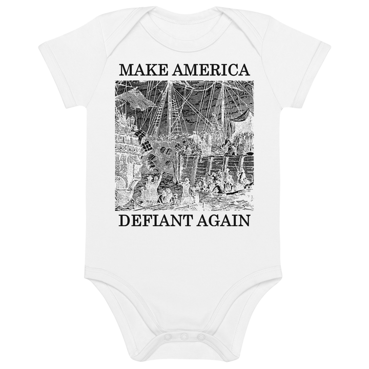 Make America Defiant Again organic bodysuit
