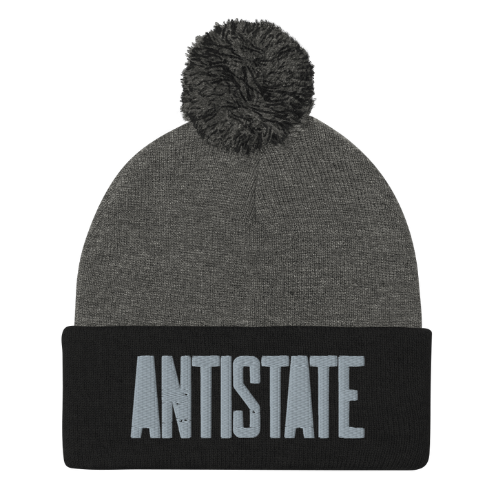 Stone pom beanie