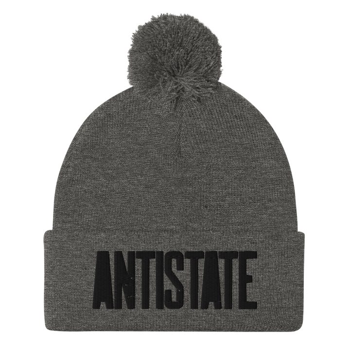Stone pom beanie
