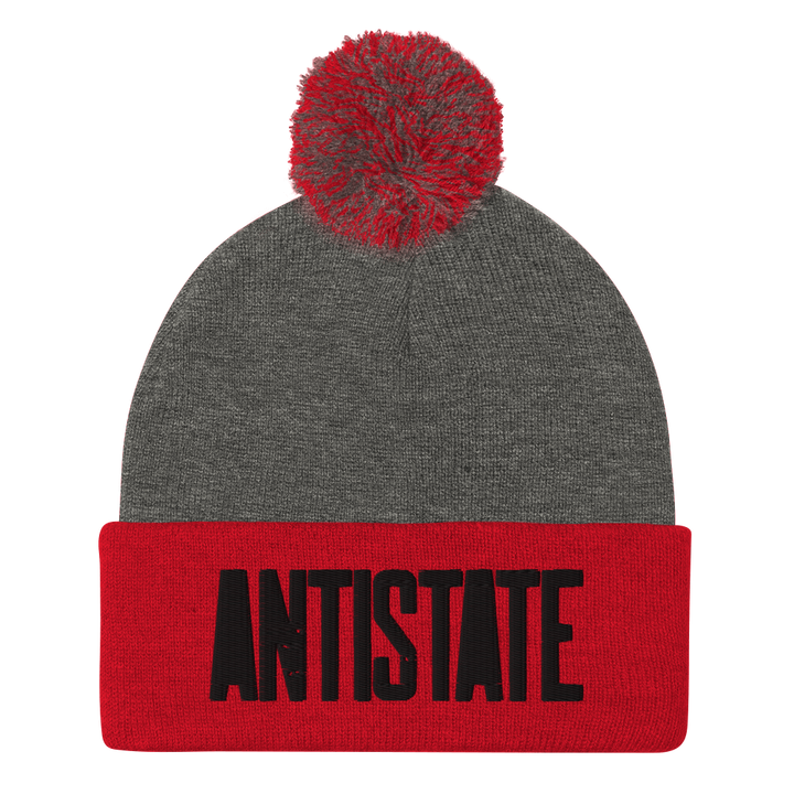 Stone pom beanie