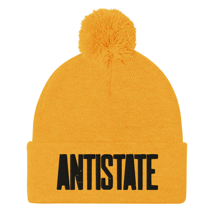 Stone pom beanie