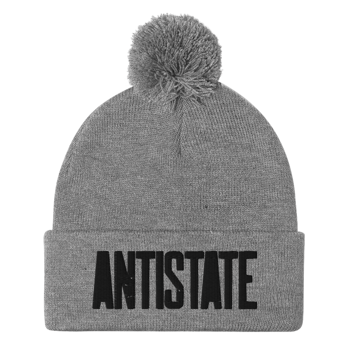 Stone pom beanie