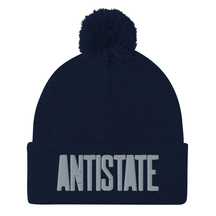 Stone pom beanie