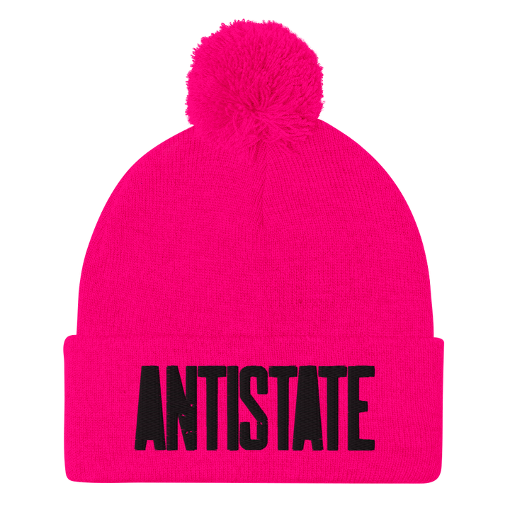 Stone pom beanie