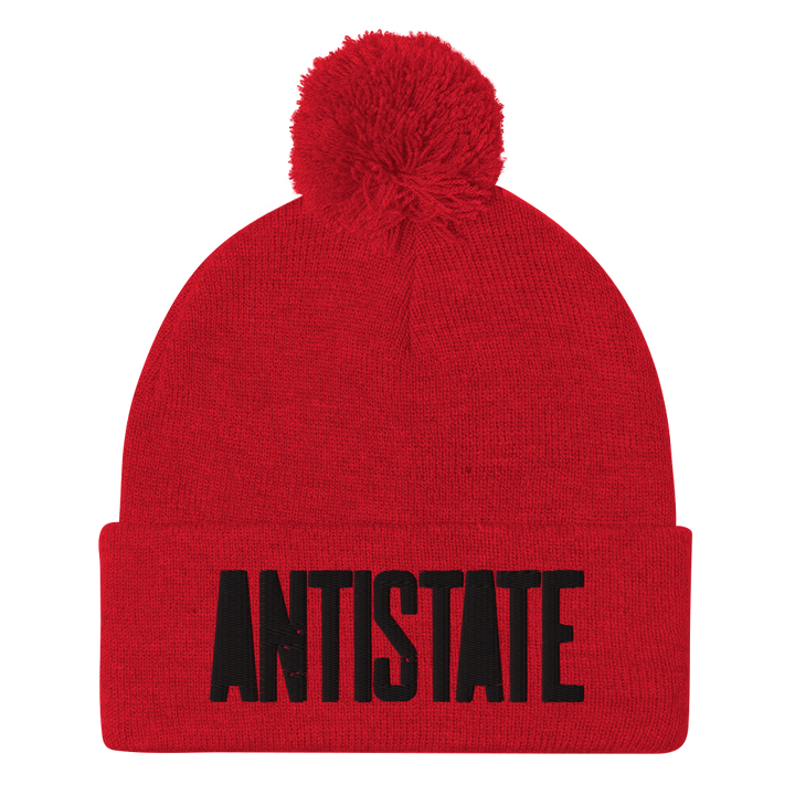 Stone pom beanie