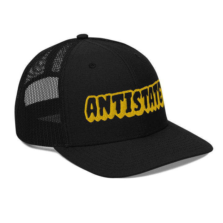 Creepy black/gold trucker hat