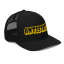 Creepy black/gold trucker hat