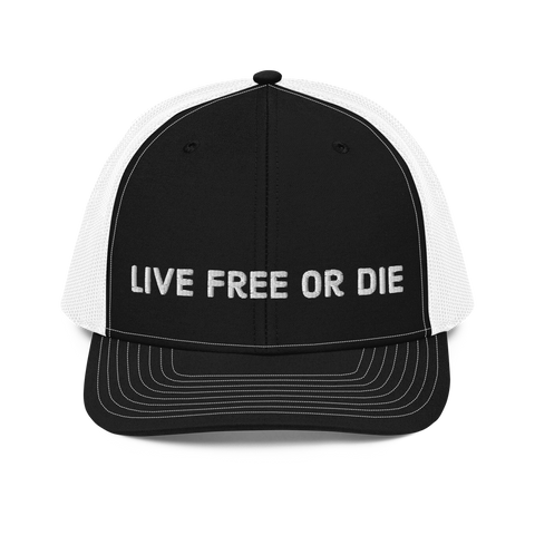 Live Free or Die trucker hat