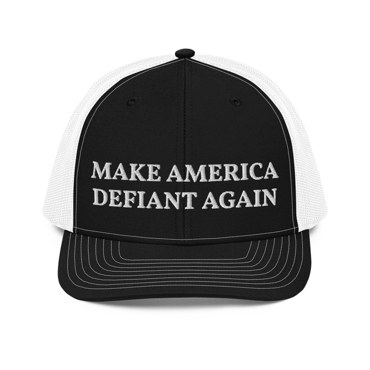 Make America Defiant Again trucker hat
