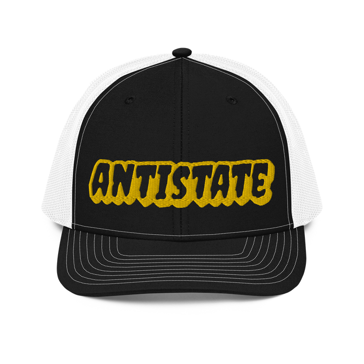 Creepy black/gold trucker hat
