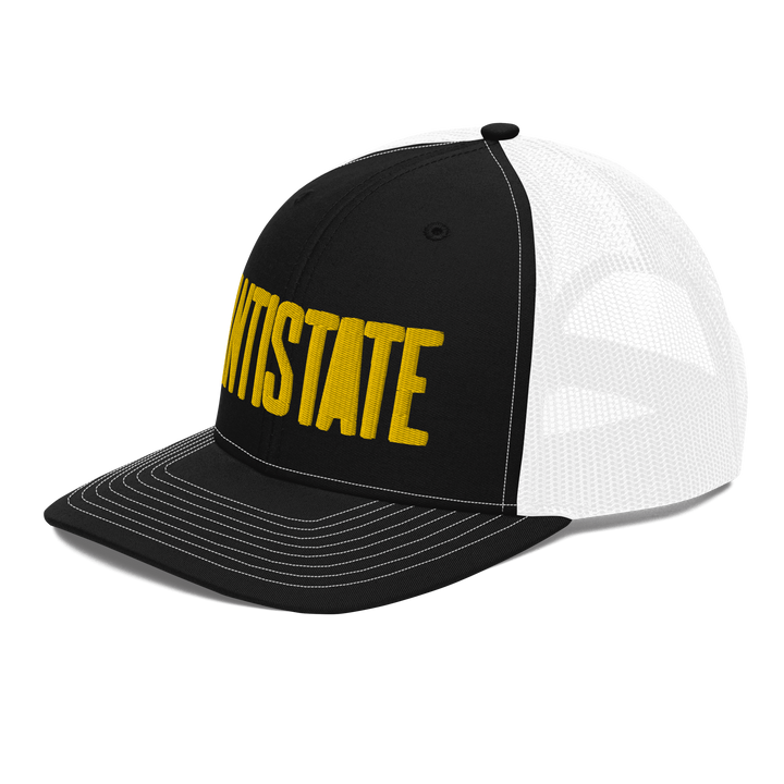 Stone black/gold trucker hat