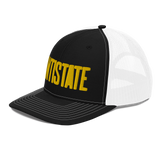 Stone black/gold trucker hat