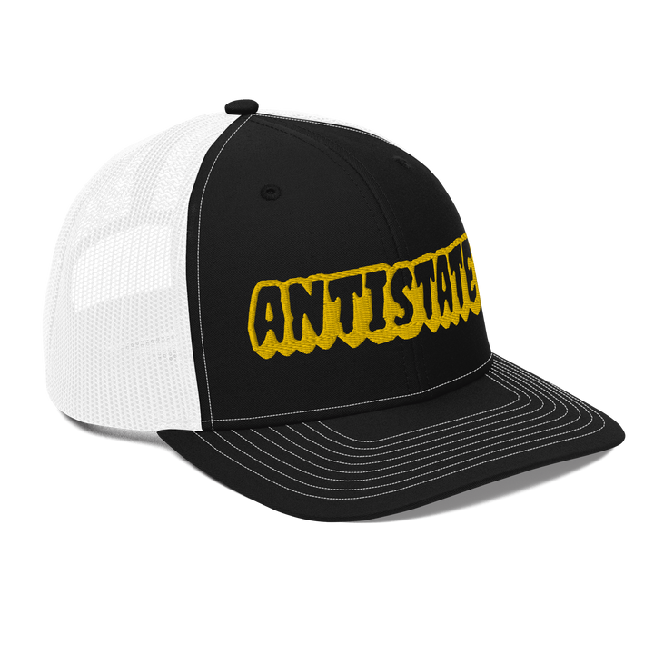 Creepy black/gold trucker hat