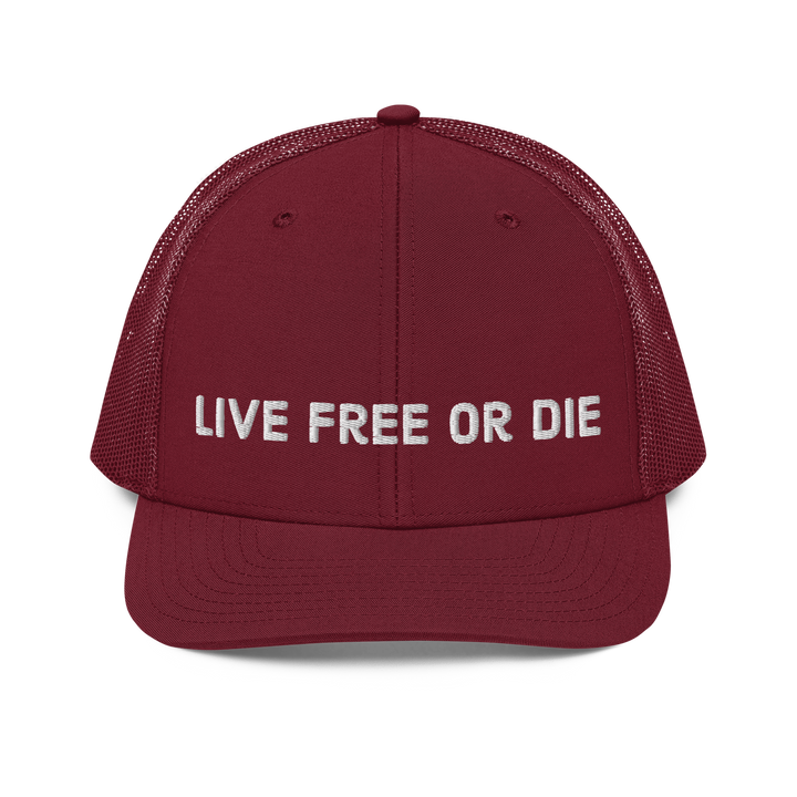 Live Free or Die trucker hat