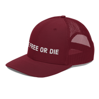 Live Free or Die trucker hat
