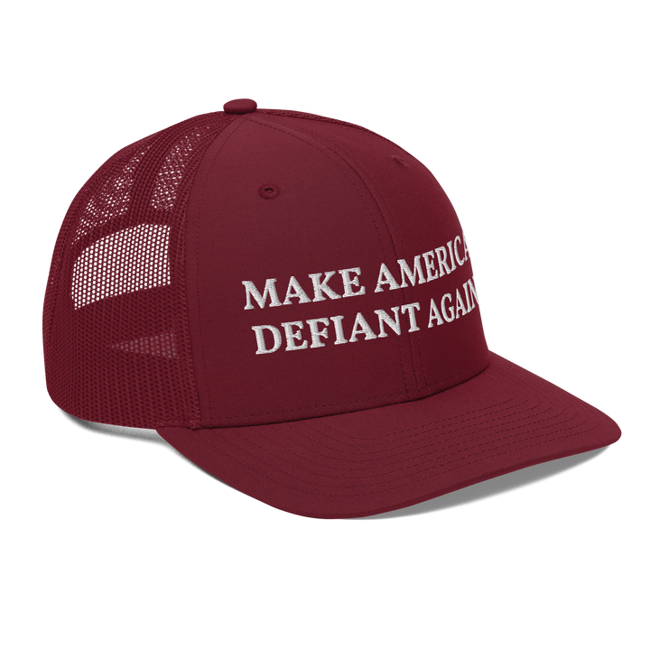 Make America Defiant Again trucker hat