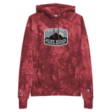 Ruby Ridge (night) Champion premium+ tie-dye hoodie