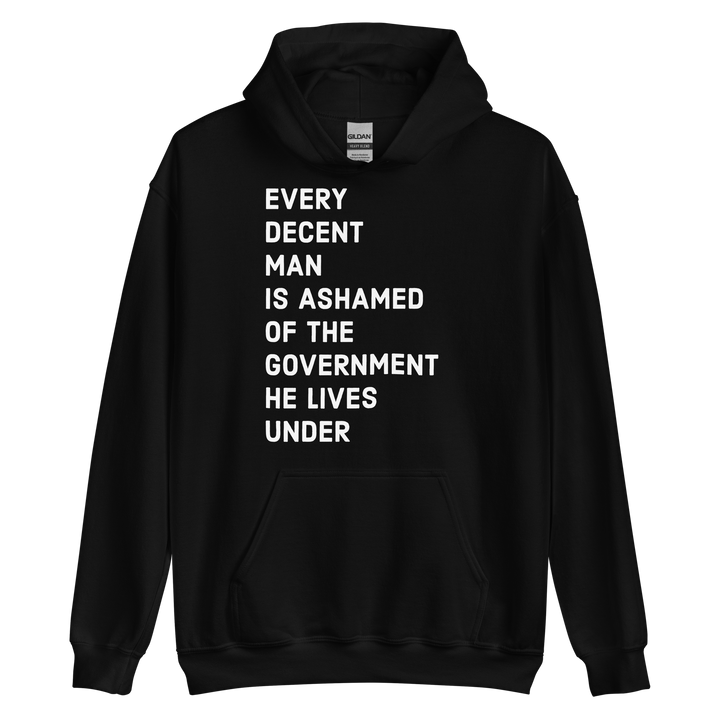 Ashamed of the Government v1 hoodie