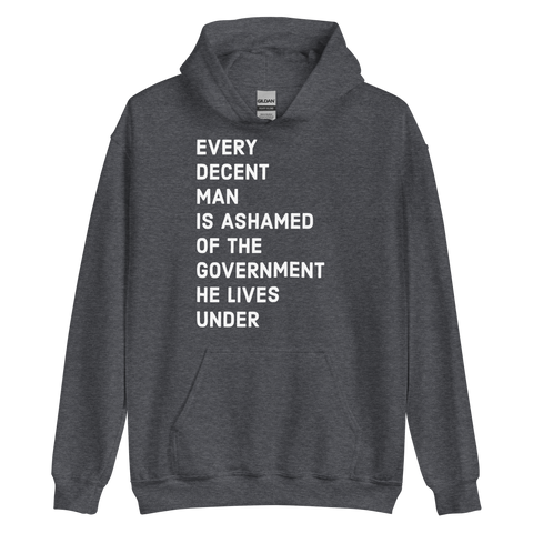Ashamed of the Government v1 hoodie