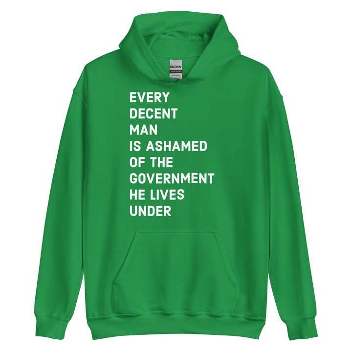 Ashamed of the Government v1 hoodie