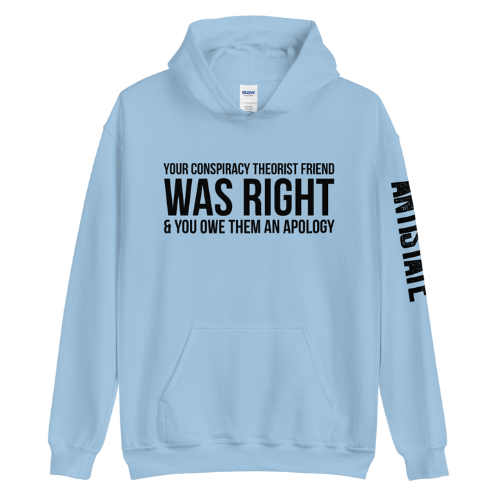 Conspiracy Theorist Friend v1 hoodie