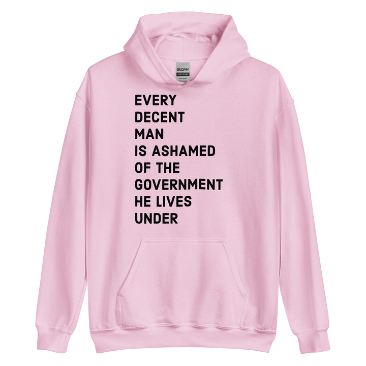 Ashamed of the Government v1 hoodie
