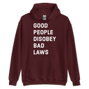 Disobey Bad Laws v1 hoodie