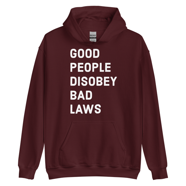 Disobey Bad Laws v1 hoodie