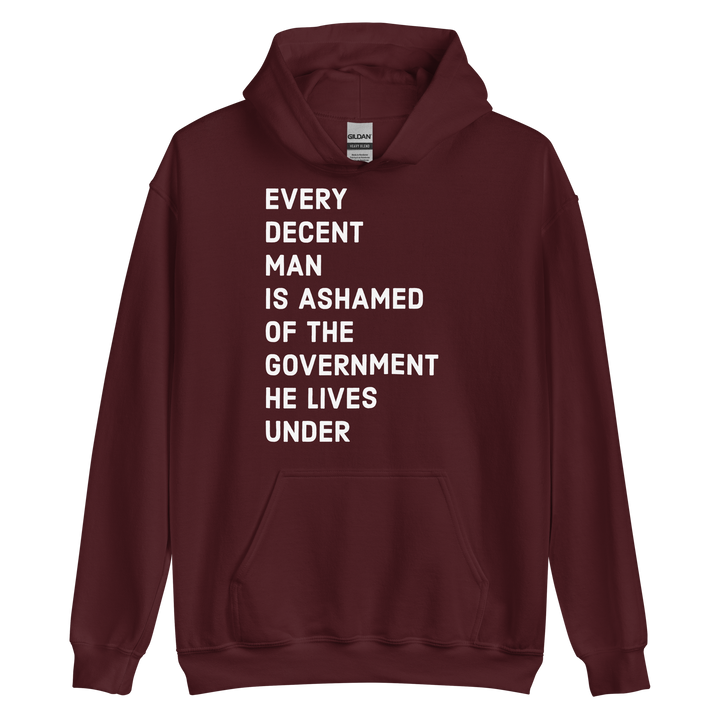 Ashamed of the Government v1 hoodie