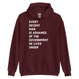 Ashamed of the Government v1 hoodie