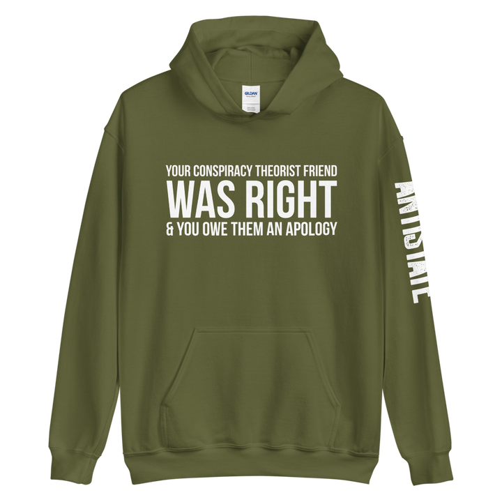 Conspiracy Theorist Friend v1 hoodie