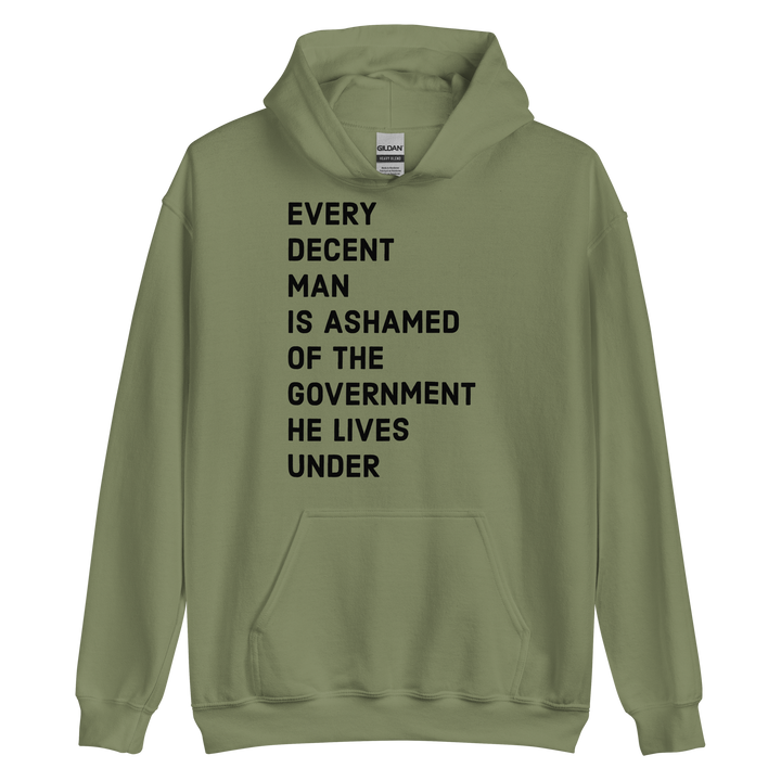 Ashamed of the Government v1 hoodie