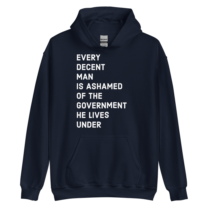 Ashamed of the Government v1 hoodie