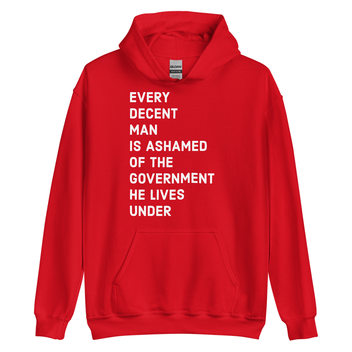 Ashamed of the Government v1 hoodie
