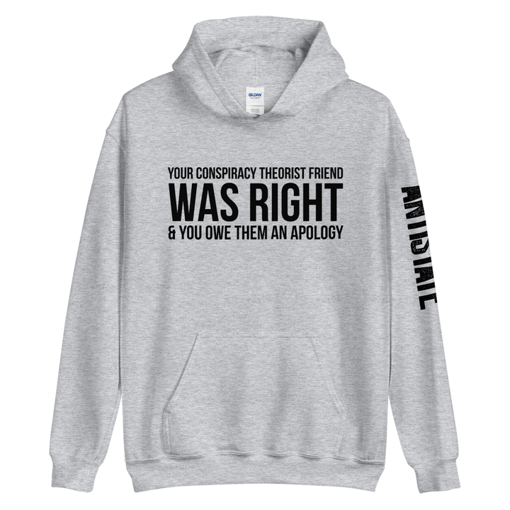 Conspiracy Theorist Friend v1 hoodie