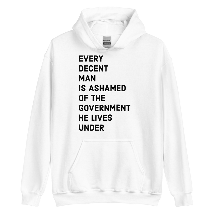 Ashamed of the Government v1 hoodie