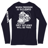 Outlaws Will Be Free v2 long-sleeved t-shirt