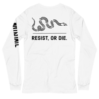 Resist, or DIe. v2 long-sleeved t-shirt