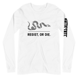 Resist, or DIe. v1 long-sleeved t-shirt