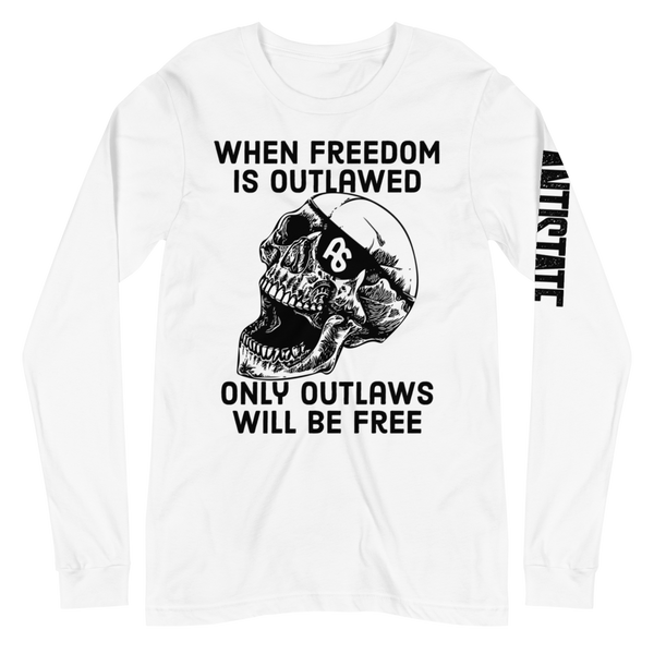 Outlaws Will Be Free v1 long-sleeved t-shirt