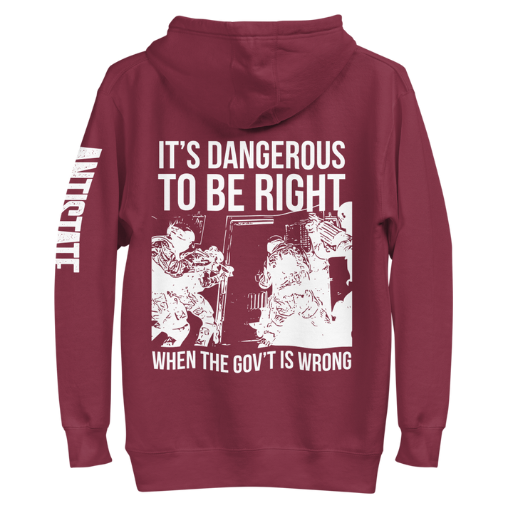 Dangerous to be Right v2 premium hoodie