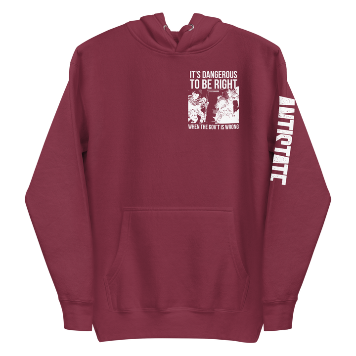 Dangerous to be Right v2 premium hoodie